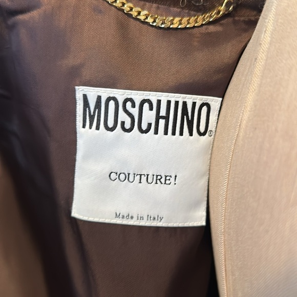 Moschino Couture Brown Patchwork Harlequin Velvet Coat - Picture 10 of 16